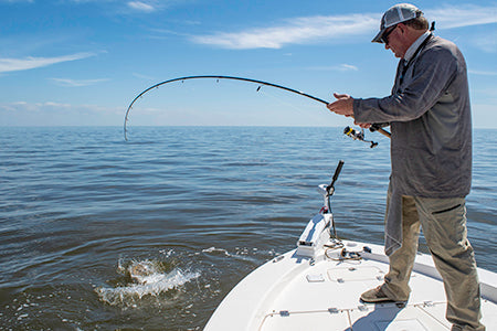 man fishing