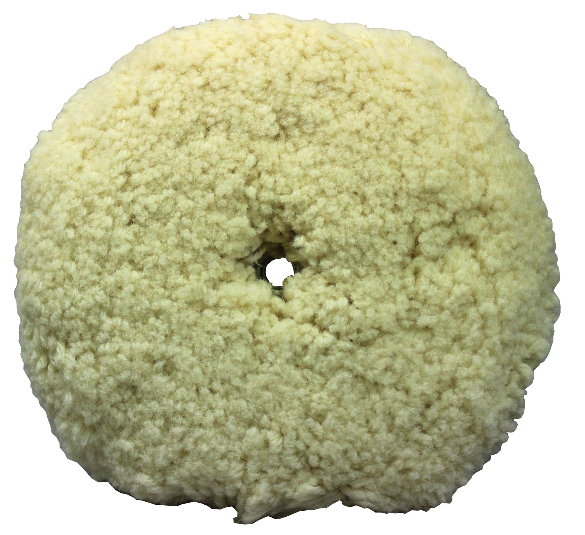 9" White Wool Heavy Cut Buffing Pad