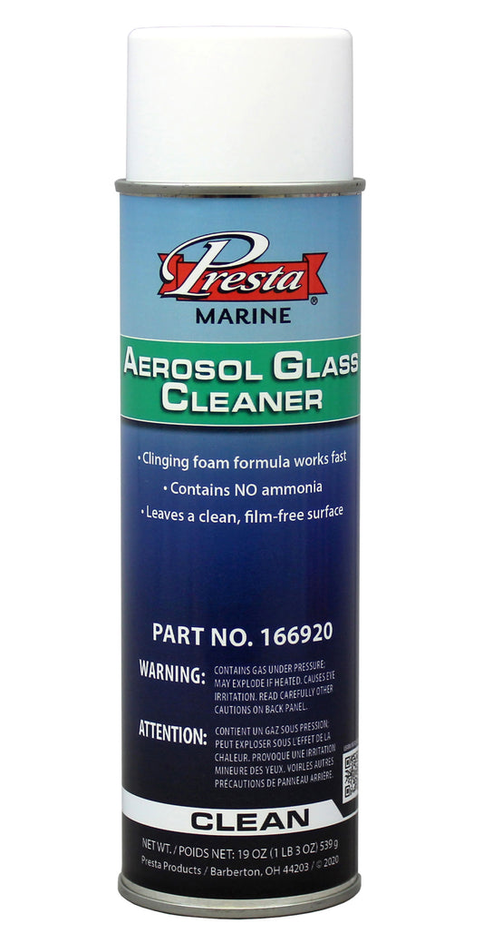 PRESTA MARINE Aerosol Glass Cleaner